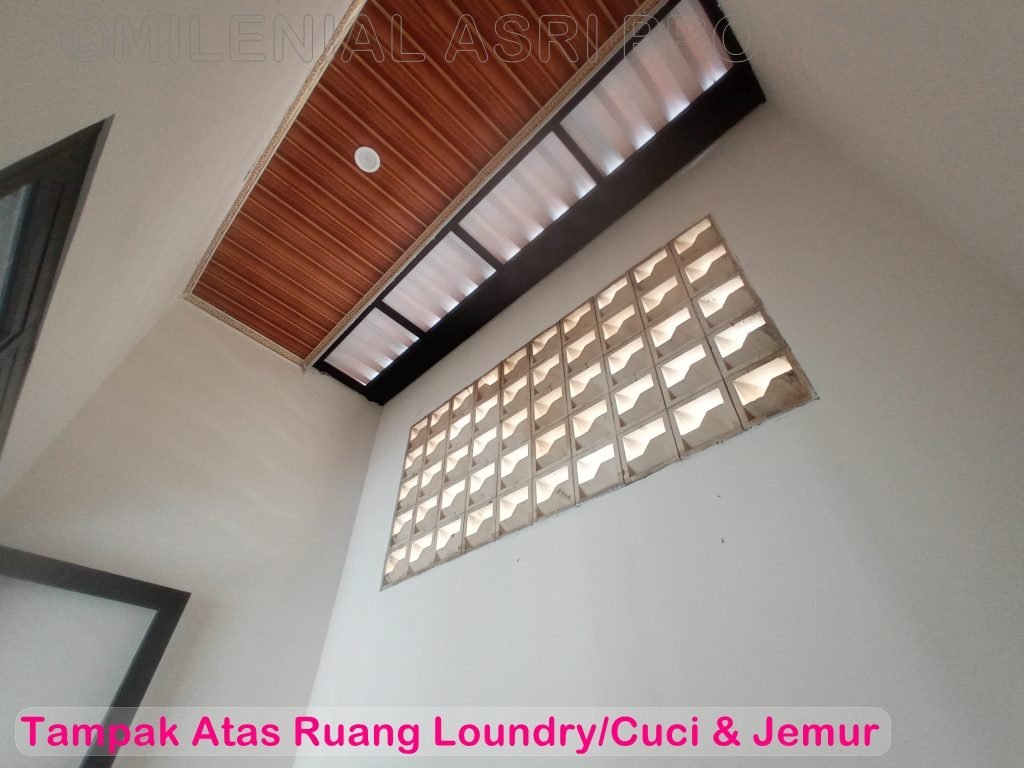 Tampak Atas Ruang Loundry/Cuci dan Jemur